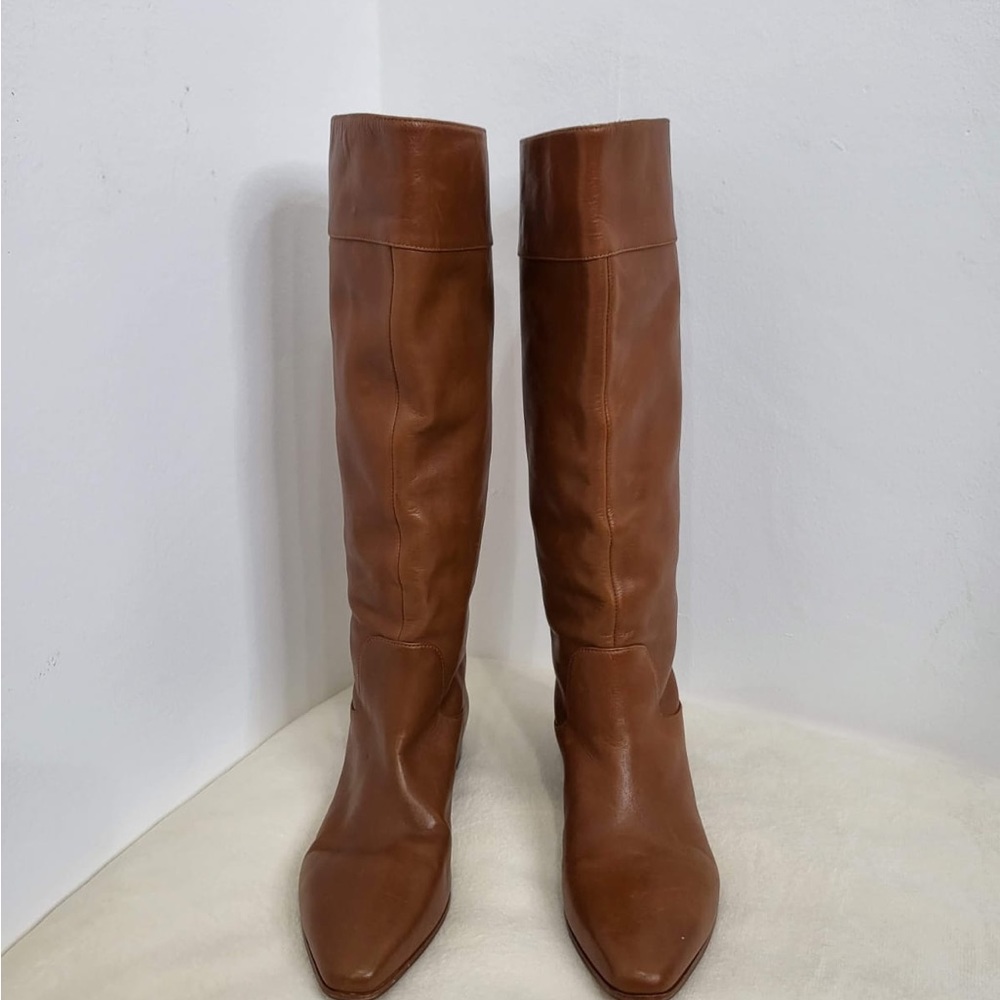 Via Spiga Women’s Knee-High Brown Leather Boots Size 6.5